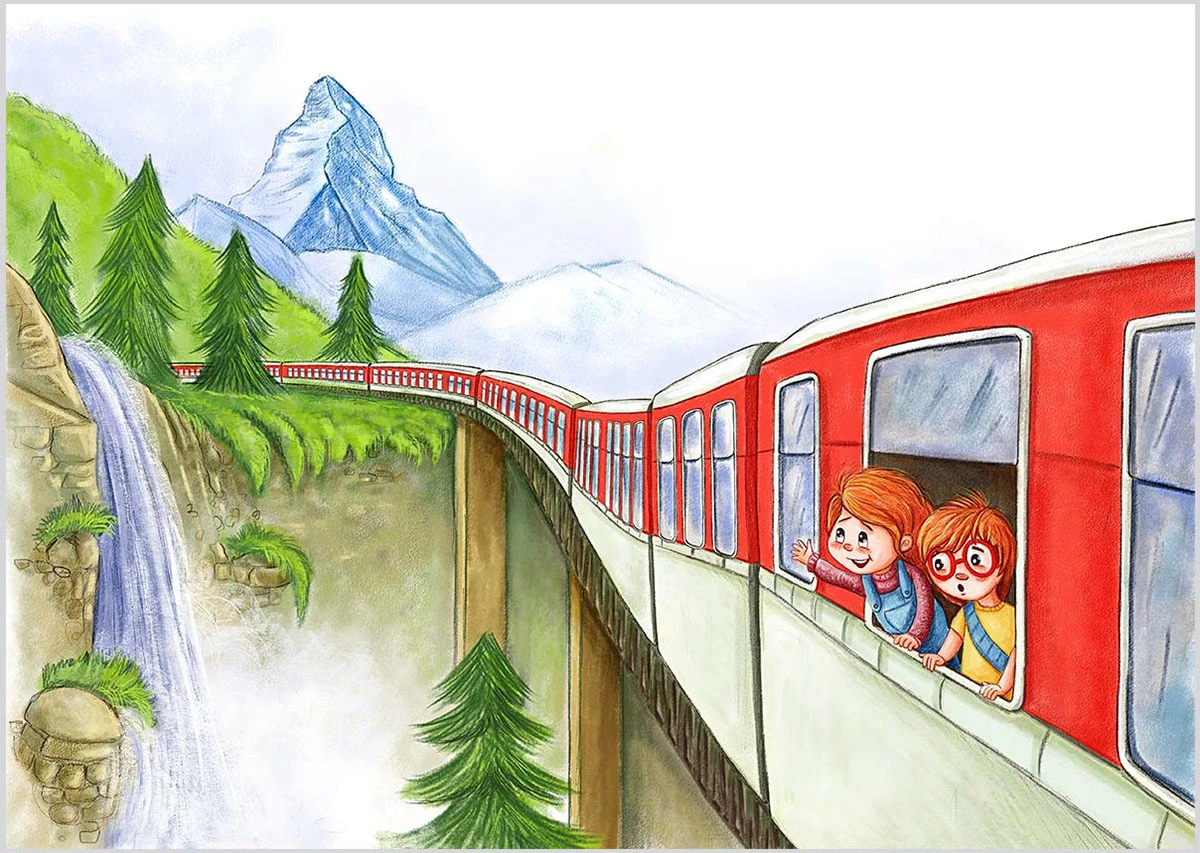 Advi ile Advina İsviçre Macerası — illustration 1