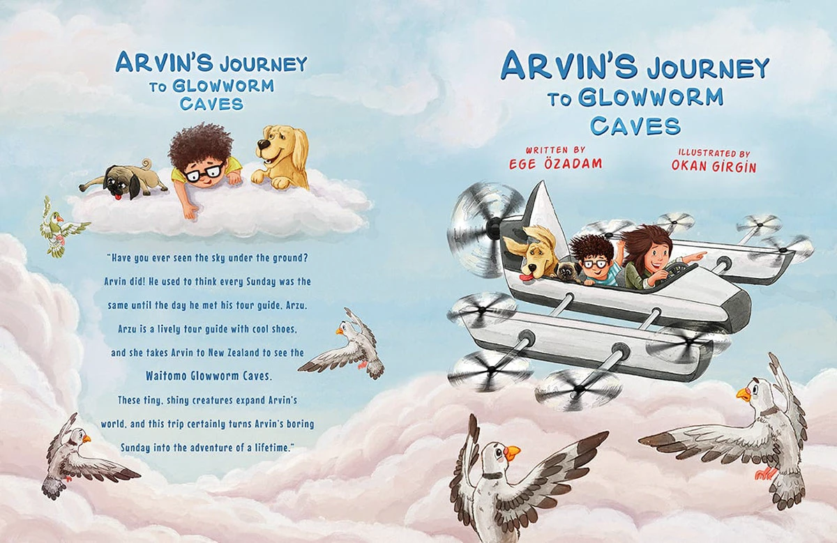 Arvin’s Journey to Glowworm Caves — illustration 1