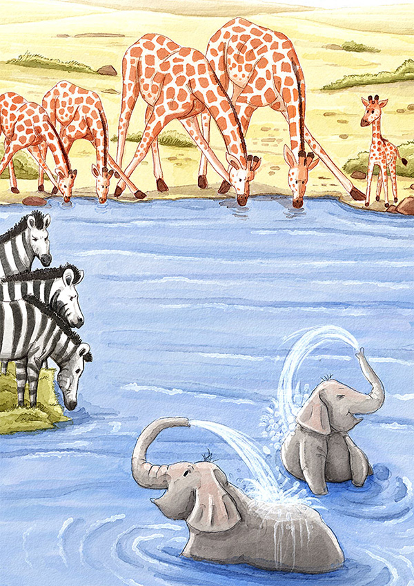 Baby Giraffe — illustration 3